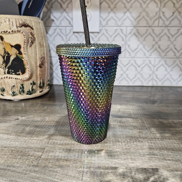 Starbucks Multicolor Studded Tumbler Oil Slick - Picture 2 of 8